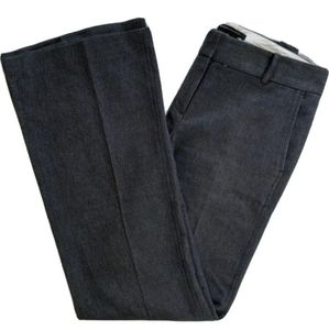 NWOT! BCBGMAXAZRIA 'Behati' Classic Cotton Wide-Leg Trousers Pants sz 4 Mid-Rise